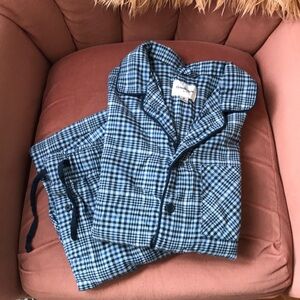Blue Flannel Pajamas